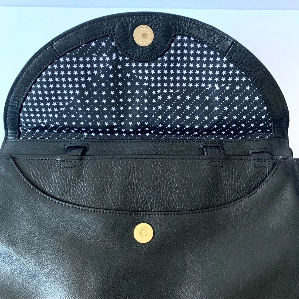 KATE SPADE BLACK LEATHER CROSSBODY SATCHEL